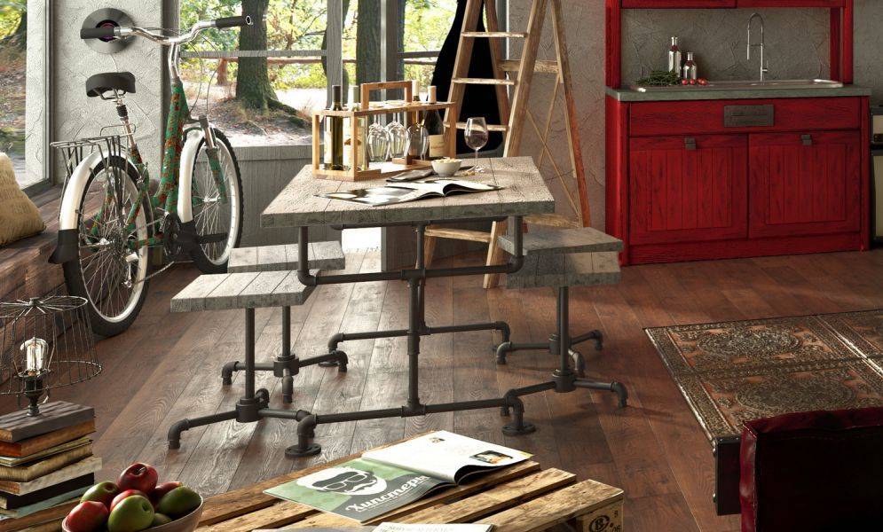 столовая группа home collection в стиле loft в Энгельсе