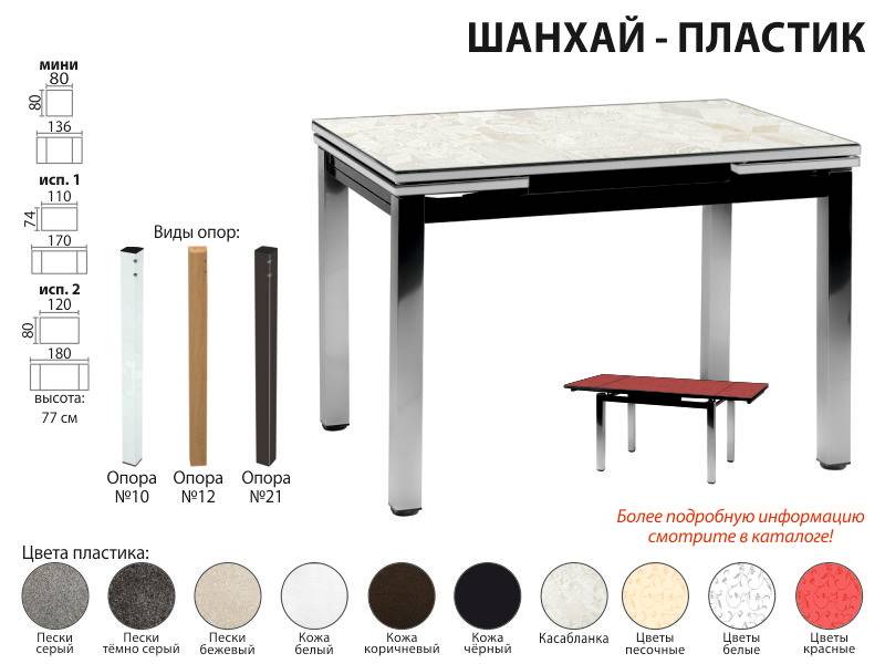 стол обеденный шанхай пластик в Энгельсе