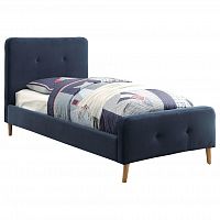 кровать button tufted flannelette navy 140х200 в Энгельсе