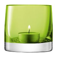 подсвечник стеклянный зеленый лайм для чайной свечи light colour, 8,5 см в Энгельсе