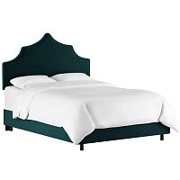 кровать двуспальная 180х200 зеленая camille light peacock velvet в Энгельсе