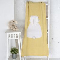 плед зайка 60*120 св.желтый+белый в Энгельсе