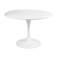 стол eero saarinen style tulip table mdf d100 глянцевый белый в Энгельсе