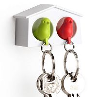 держатель+брелок для ключей двойной mini sparrow зеленый-красный в Энгельсе