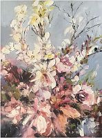 картина маслом красивые цветы 90*120 см. в Энгельсе