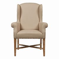 кресло мягкое с ушами french wing chair бежевое в Энгельсе