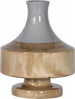 ваза настольная rustic chic vase grey wood в Энгельсе