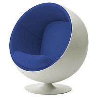 детское кресло eero ball chair бело-синее в Энгельсе