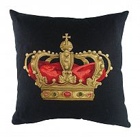 подушка с картинкой короны king crown black в Энгельсе