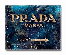 постер prada mafia на синем в золотом a4 в Энгельсе