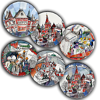 сет тарелки московия dream (6 шт.) в Энгельсе