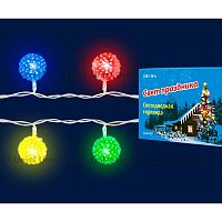 светодиодная гирлянда «шарики» 280см rgb (07921) uniel uld-s0280-020/dta rgb ip20 balls в Энгельсе
