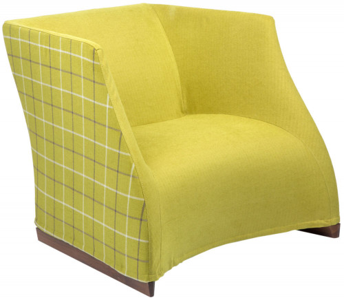 кресло vivienne armchair yellow checkerboard в Энгельсе