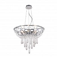 подвесная люстра crystal lux dorotea sp5 d450 chrome прозрачная в Энгельсе