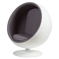 кресло eero ball chair серое в Энгельсе