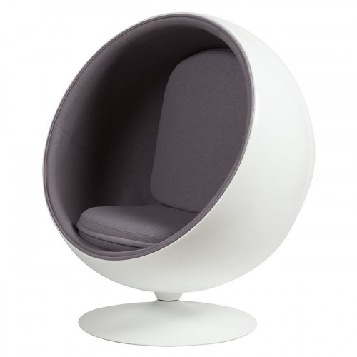 кресло eero ball chair серое в Энгельсе