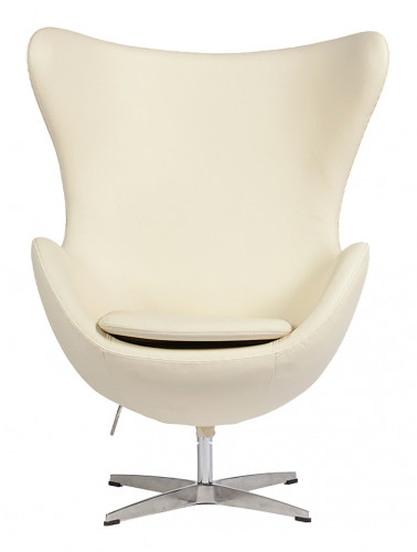 кресло egg chair кожа кремовое в Энгельсе