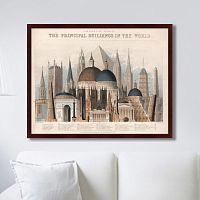 картина: comparative view of the principal buildings in the world, 1850г. в Энгельсе