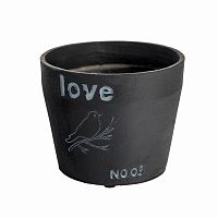 цветочный горшок love чёрный в Энгельсе