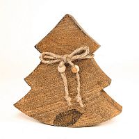 украшение новогоднее ель деревянная wooden tree, 15х14х2,5 см в Энгельсе