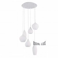 подвесная люстра ideal lux soft sp6 bianco в Энгельсе