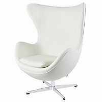 кресло egg chair by arne jacobsen белое в Энгельсе