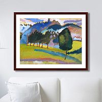 картина: landscape with rolling hills, 1910г. в Энгельсе