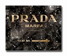 постер prada mafia на чёрном в золотом a3 в Энгельсе