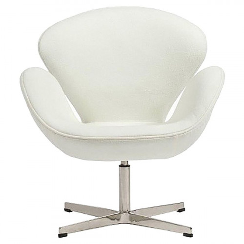 кресло swan chair кашемир белое в Энгельсе