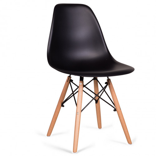 стул деревянный pc-015 черный (eames style) в Энгельсе