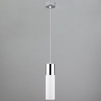 подвесной светильник eurosvet double topper 50135/1 led хром/белый в Энгельсе