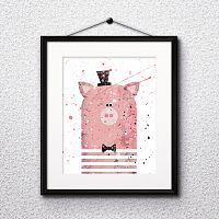 постер pig а4 в Энгельсе
