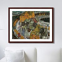 картина: crescent of houses ii (island_town), 1915г. в Энгельсе