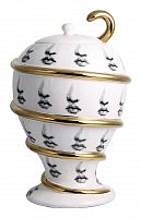 декоративная ваза с крышкой пьеро форназетти serpentino gold в Энгельсе