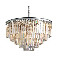 люстра odeon 5 rings chrome серая, прозрачное стекло в Энгельсе