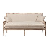 диван auguste salon bench with burlap прямой бежевый в Энгельсе