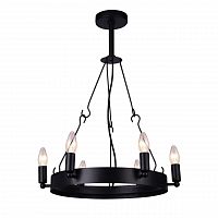 дизайнерская подвесная люстра arte lamp bastiglia a8811sp-6bk черная в Энгельсе