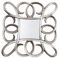 зеркало серебряное квадратное в фигурной раме silver swirl frame от rvastley в Энгельсе