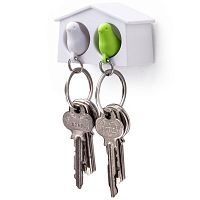 держатель+брелок для ключей двойной mini sparrow белый-зеленый в Энгельсе