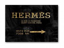 постер hermes без рамки, черный, а4 в Энгельсе