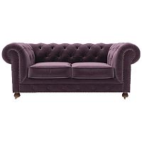 диван chesterfield lux двухместный прямой фиолетовый в Энгельсе