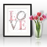 постер love а4 в Энгельсе