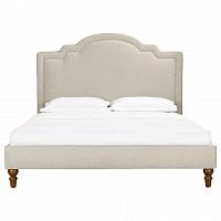 кровать двуспальная 160х200 бежевая cassis upholstered в Энгельсе