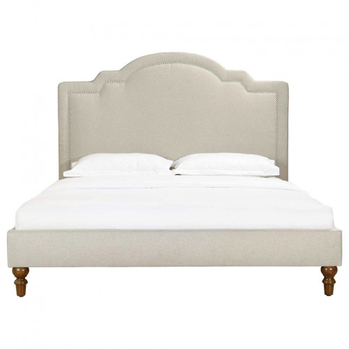 кровать двуспальная 160х200 бежевая cassis upholstered в Энгельсе