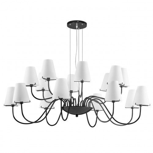 подвесная люстра lightstar diafano 758167 черная в Энгельсе