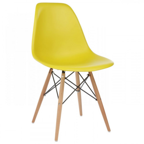 стул деревянный eames pc-015 yellow в Энгельсе