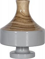 ваза настольная rustic chic vase wood grey в Энгельсе