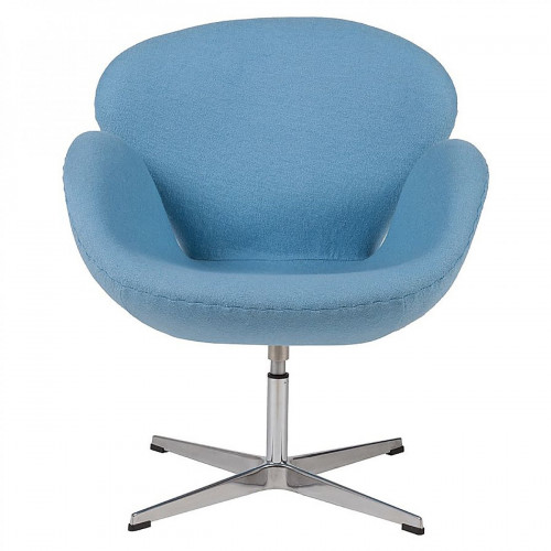 кресло swan chair шерсть голубое в Энгельсе