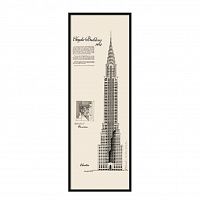 постер chrysler building черный в Энгельсе