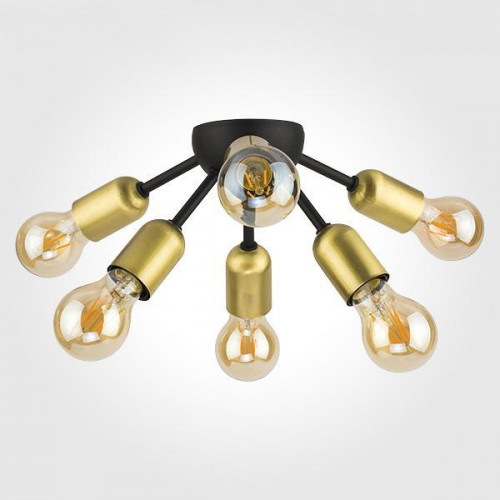 потолочная люстра tk lighting 1467 estrella black в Энгельсе